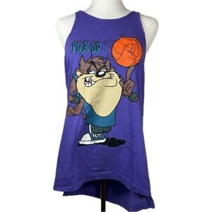 Vintage TAZ TAZMANIAN DEVIL 1995 Men’s Unisex Warner Bros Tank Top Basketball